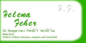 helena feher business card